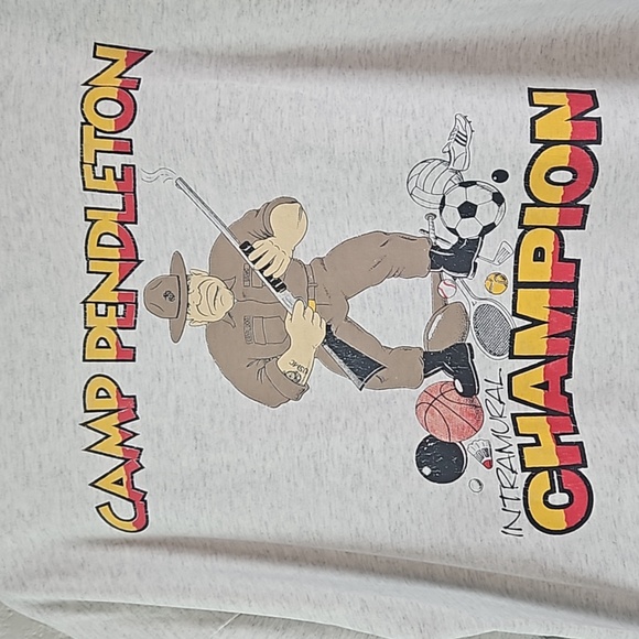 SR Heavyweights Men's Intramural Champion Camp Pendleton Short Sleeve Tee XL - Picture 3 of 11